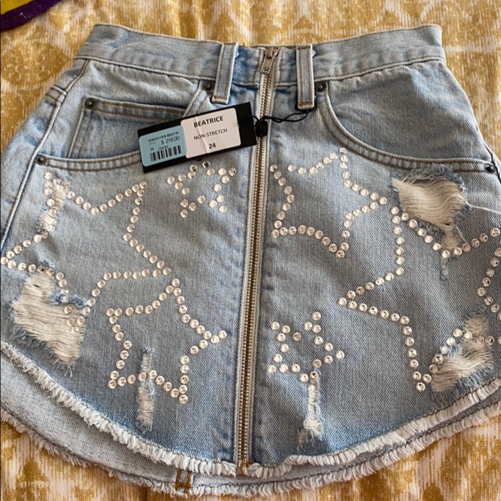 Carnage denim skirt